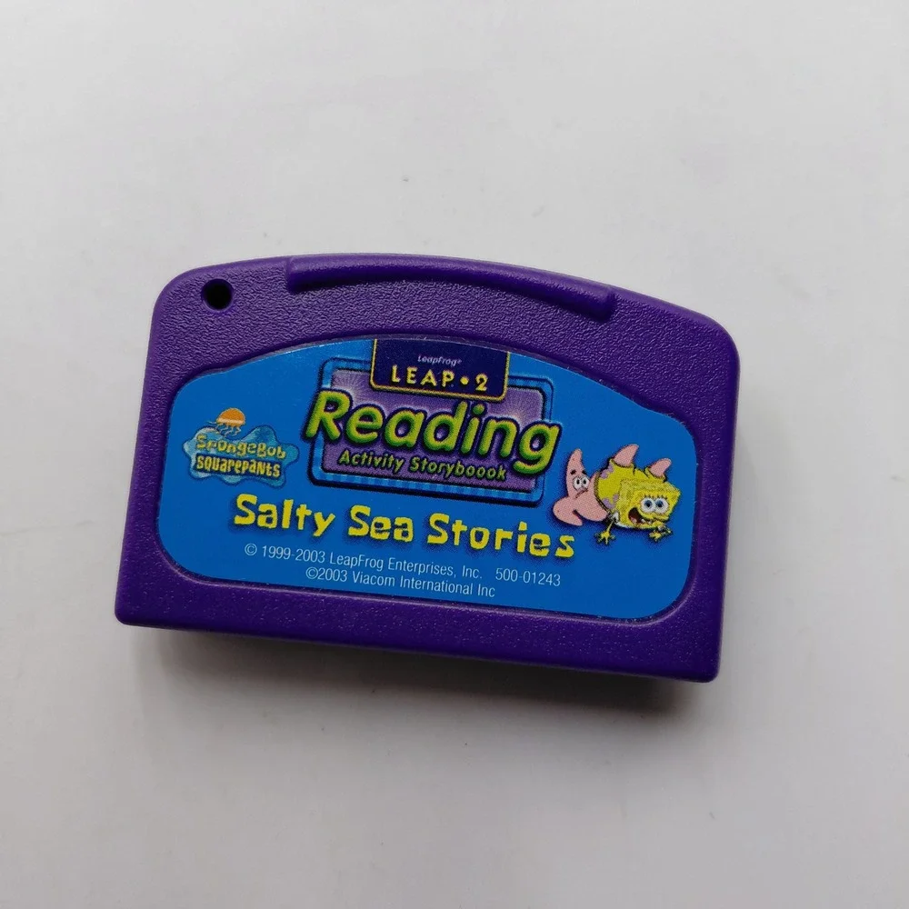 LeapFrog LeapPad SpongeBob SquarePants Salty Sea Stories Reading Game Cartridge